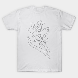 lily flower - minimalist drawing T-Shirt